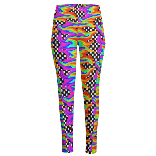 Rainbow Glitch Leggings