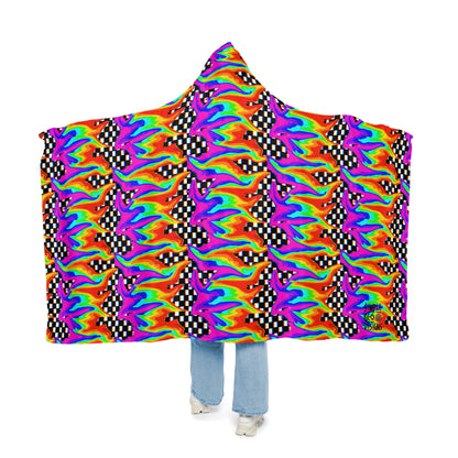 Rainbow Glitch Snuggle Blanket