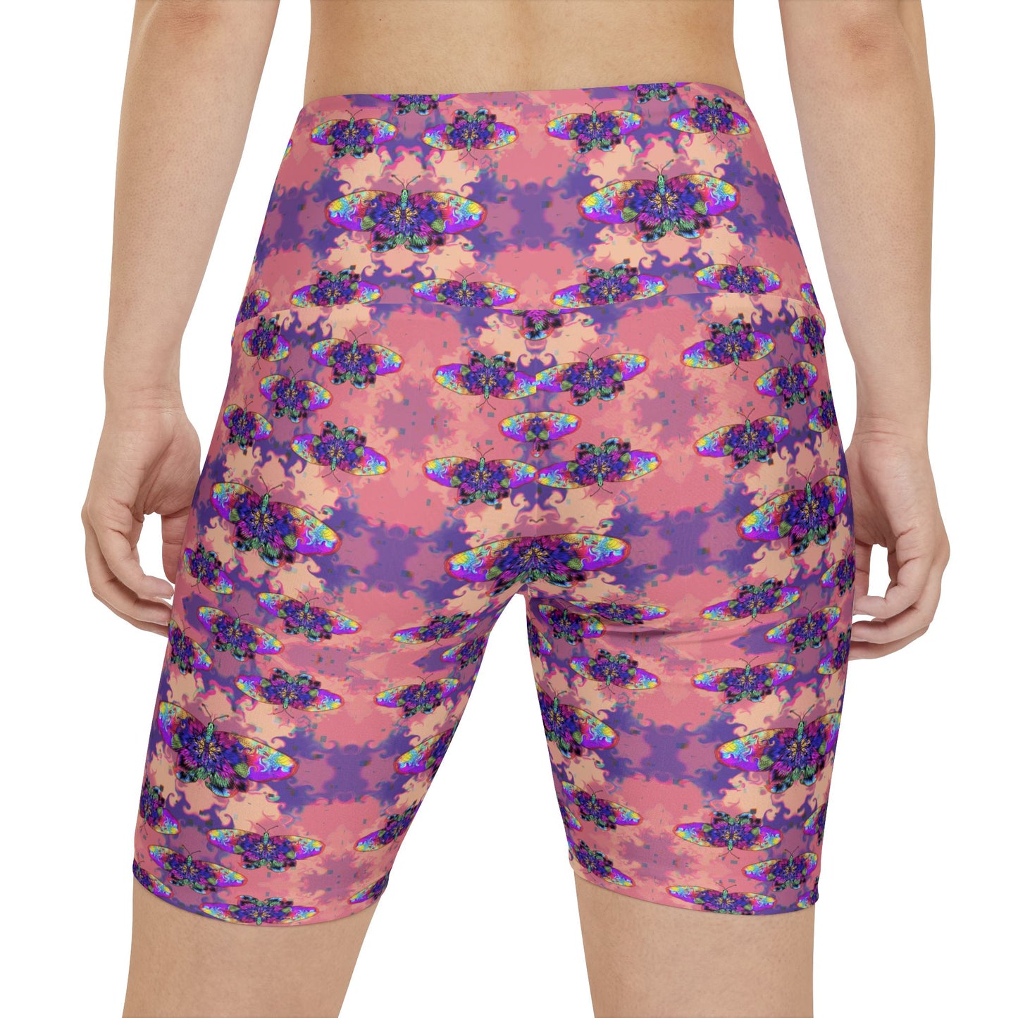 Neon Flutter Workout Shorts