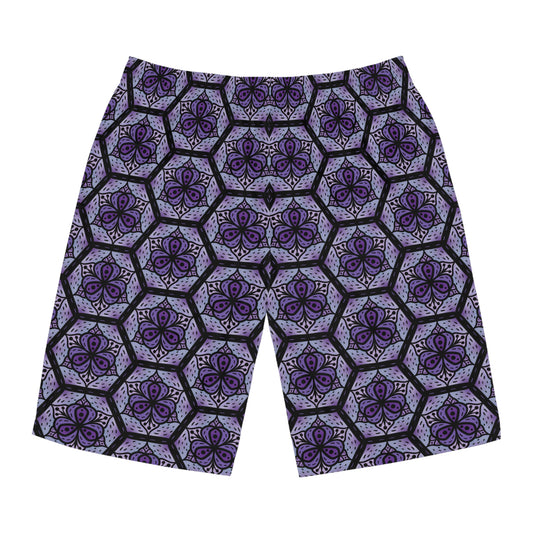 Midnight Blossom Board Shorts