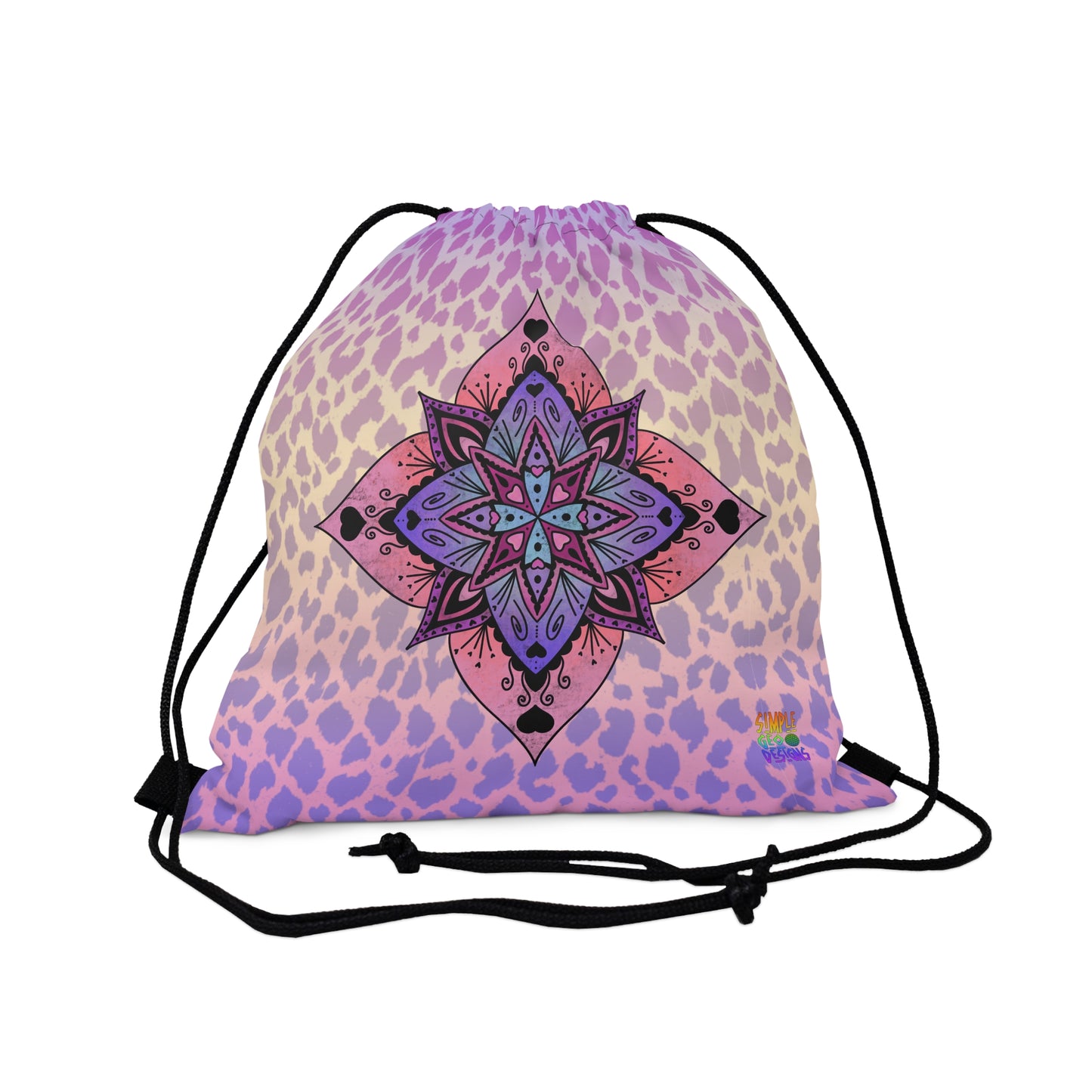 Love Mandala Drawstring Bag