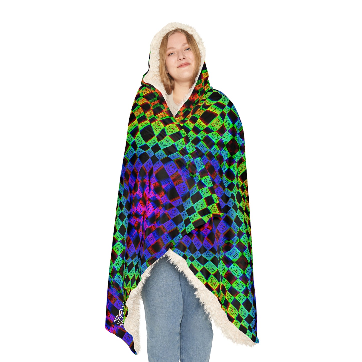 Trippy Rainbow Snuggle Blanket