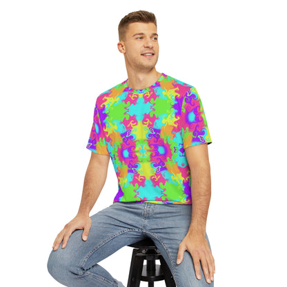 Neon Bloom Soft Polyester Tee