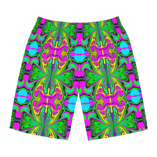 Psychedelic Garden Board Shorts