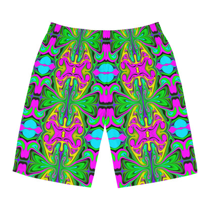 Psychedelic Garden Board Shorts