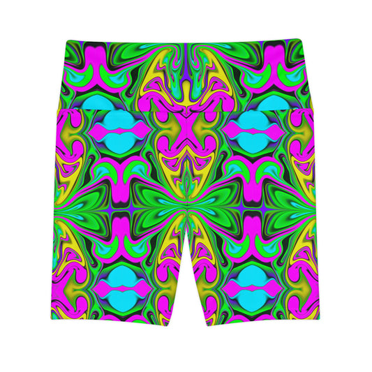 Psychedelic Garden Workout Shorts