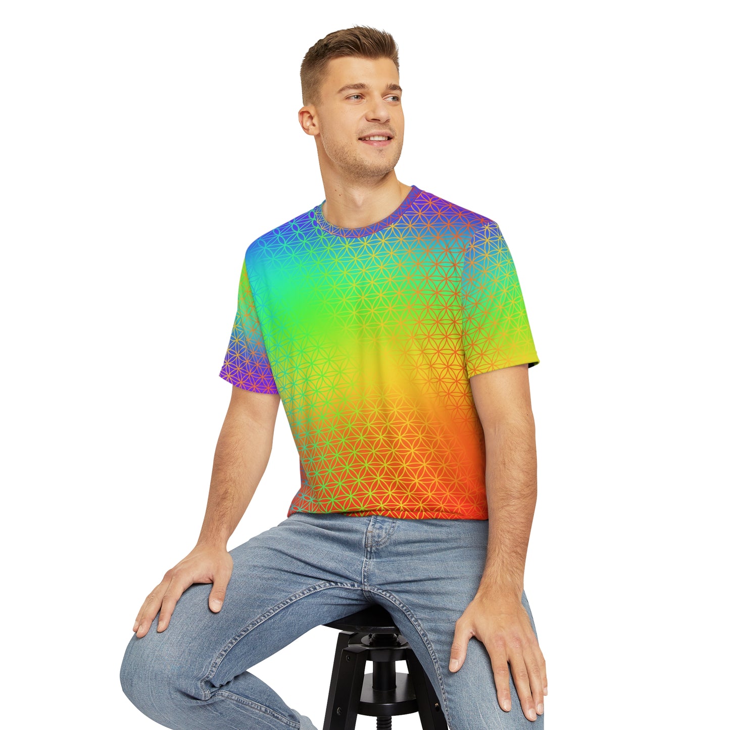 Rainbow Flower of Life Tee