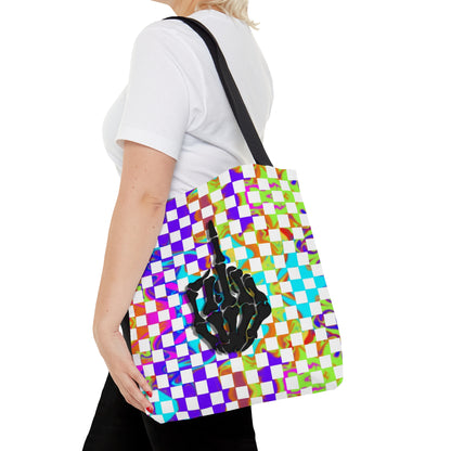 Rainbow Checkered Tote