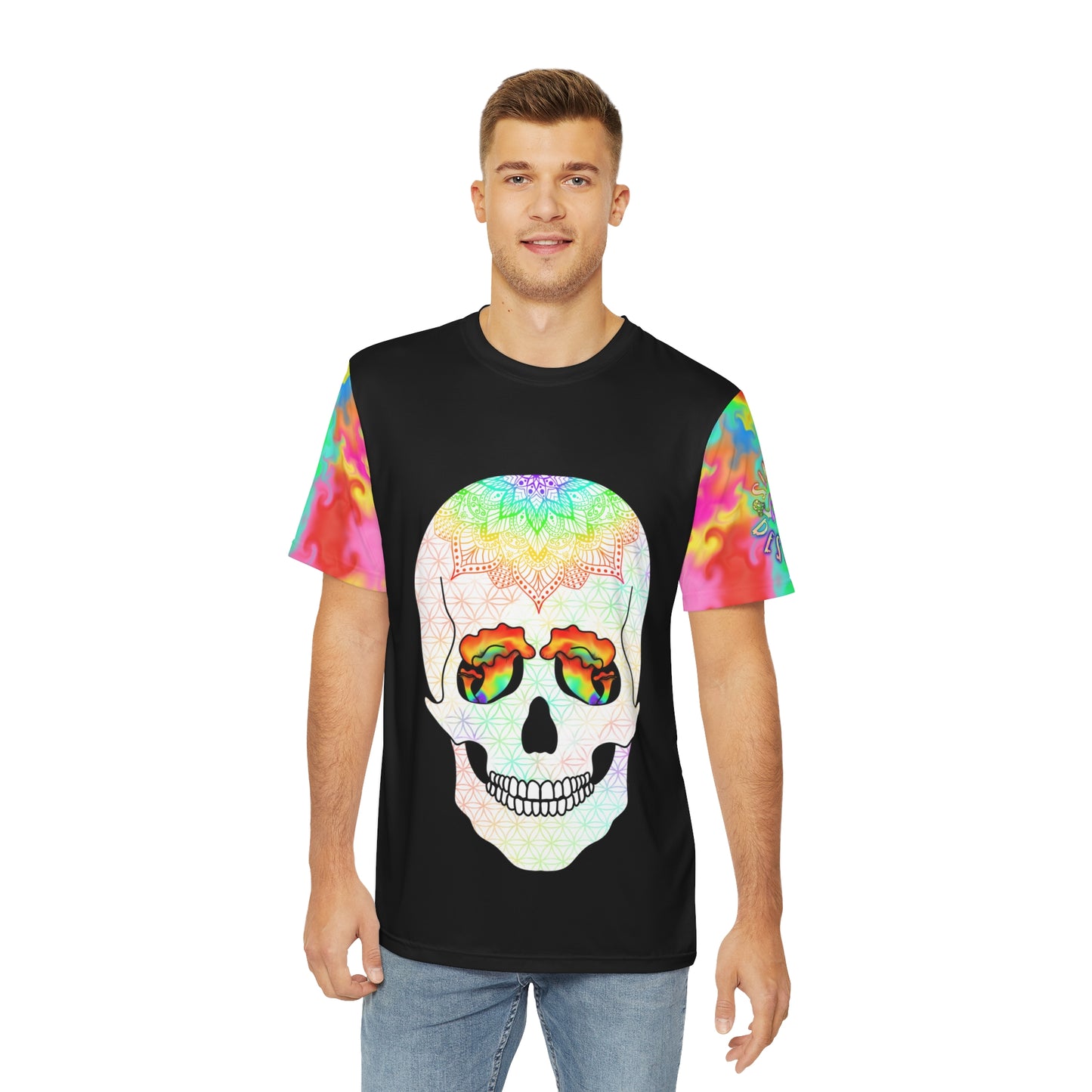 Cosmic Kaleidoscope Skull Tee