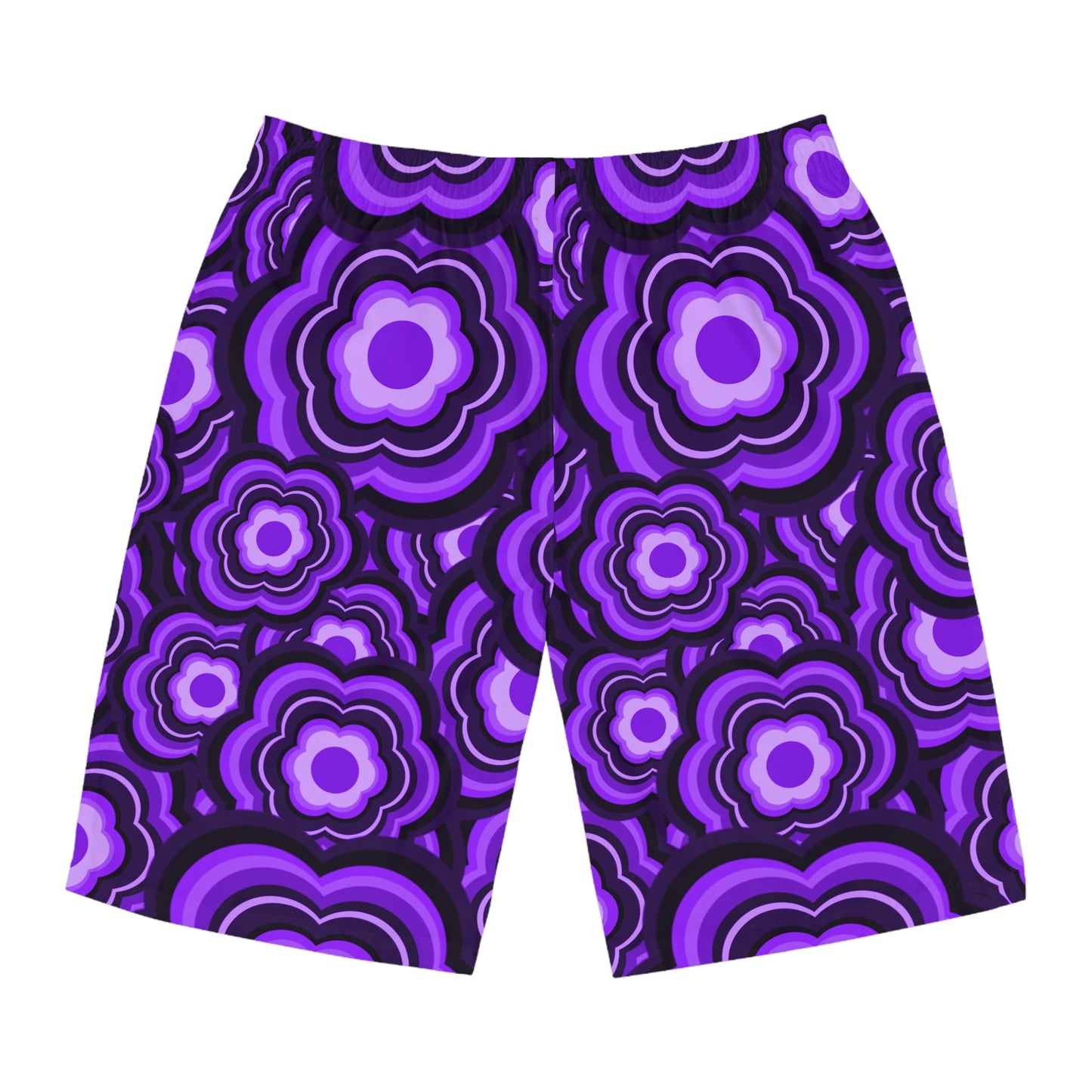 Purple Passion Flower Power Board Shorts