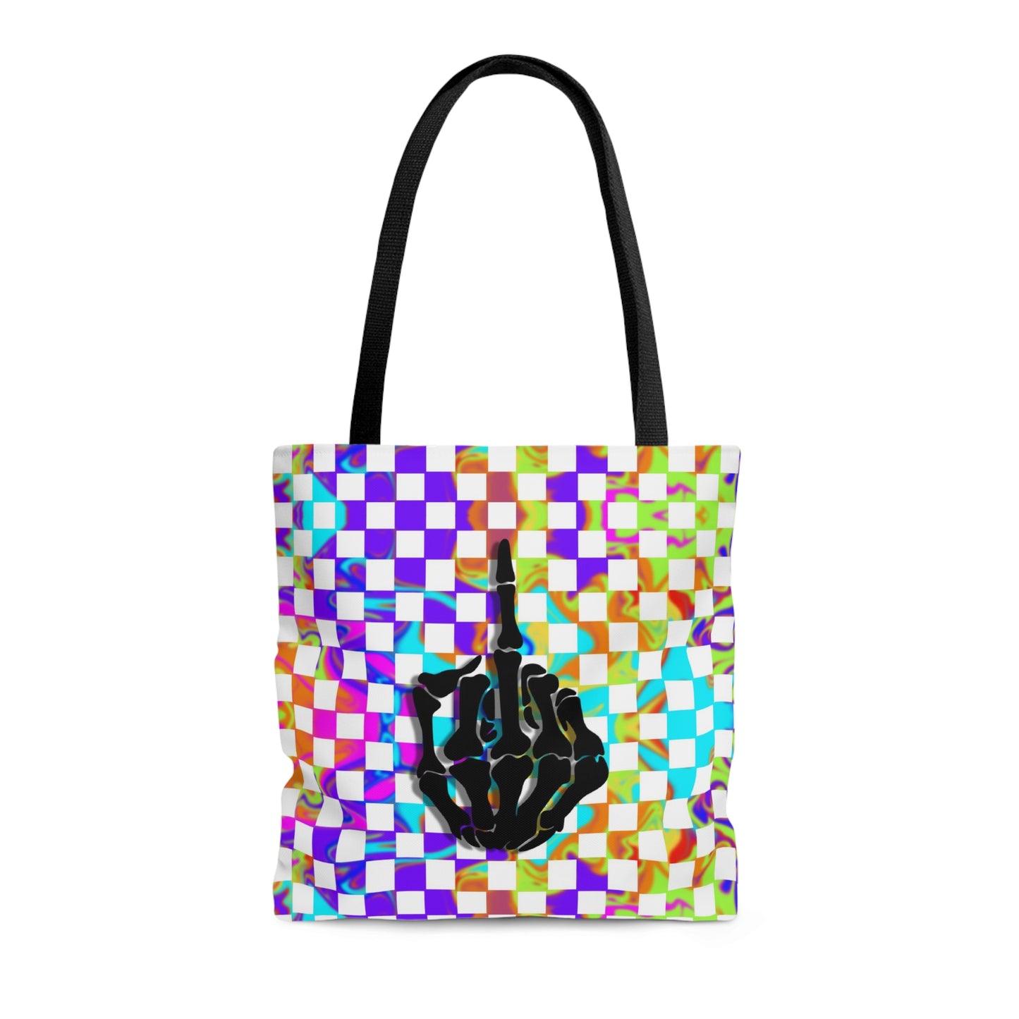 Rainbow Checkered Tote