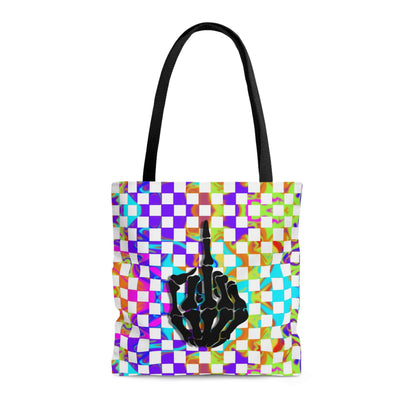Rainbow Checkered Tote