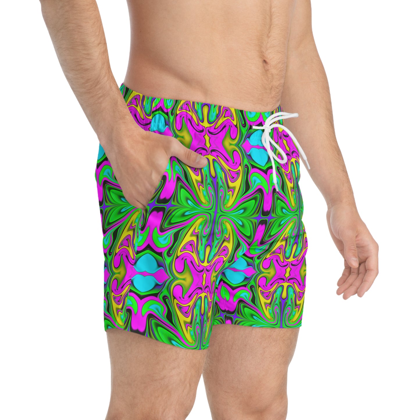 Psychedelic Garden Swim Trunks