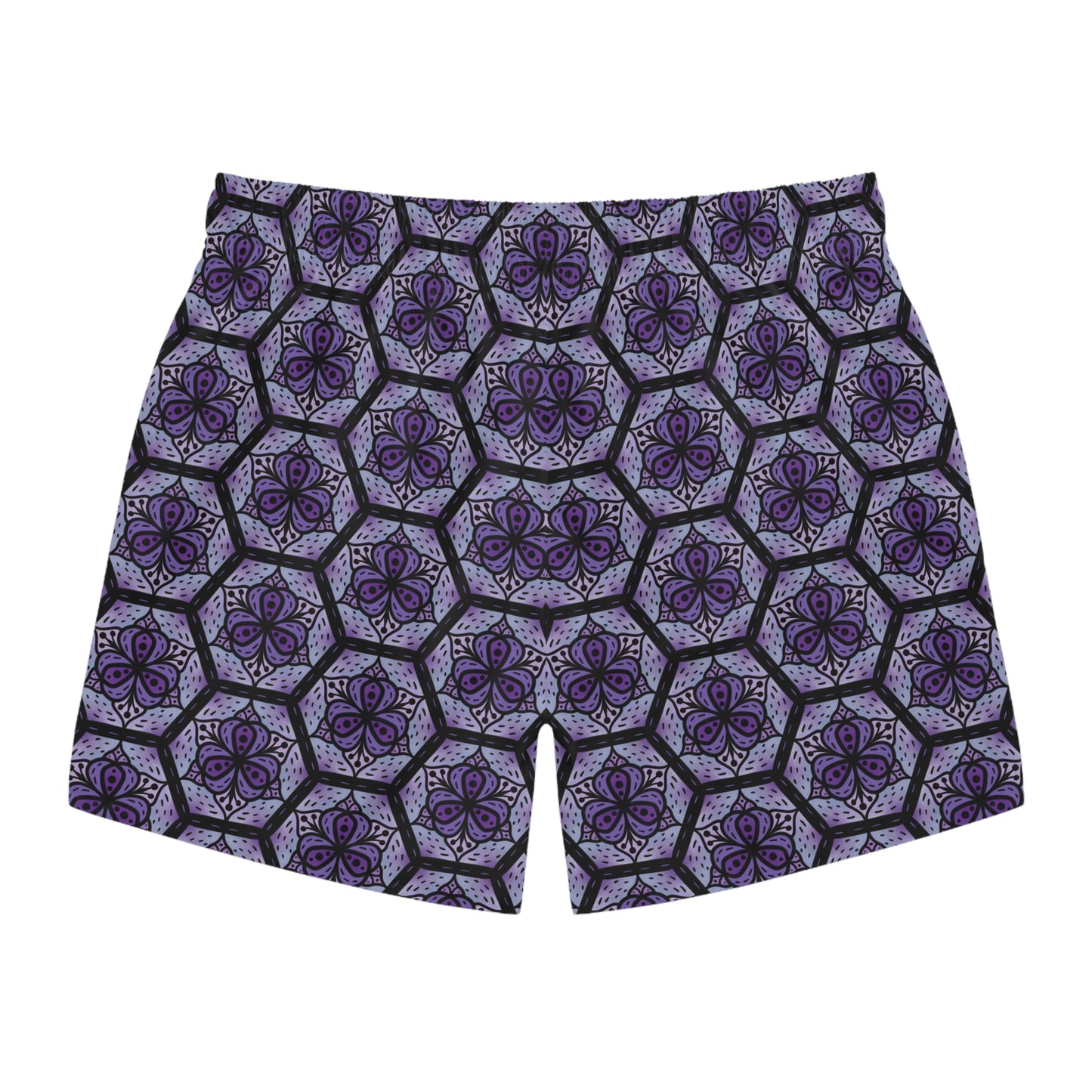 Midnight Blossom Swim Trunks