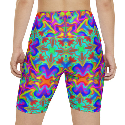 Acid Wave Workout Shorts