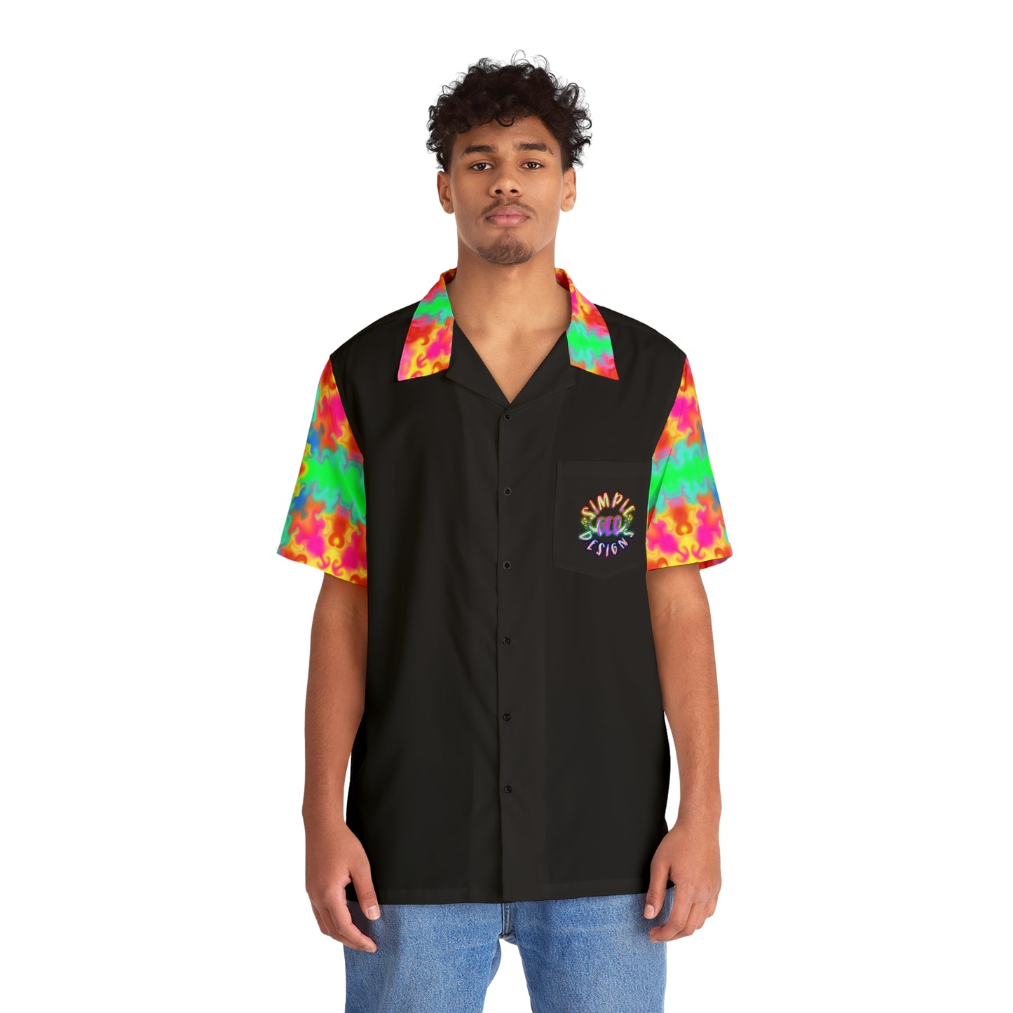 Cosmic Kaleidoscope Skull Hawaiian Shirt