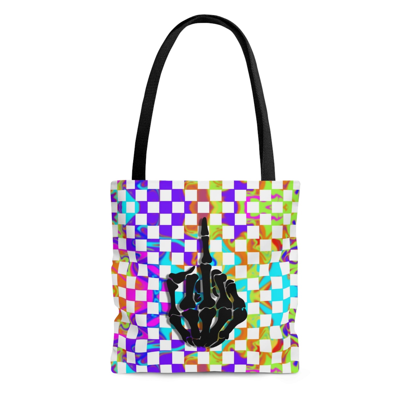 Rainbow Checkered Tote
