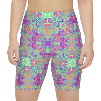 Pastel Burst Workout Shorts