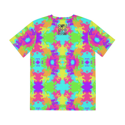 Neon Bloom Soft Polyester Tee