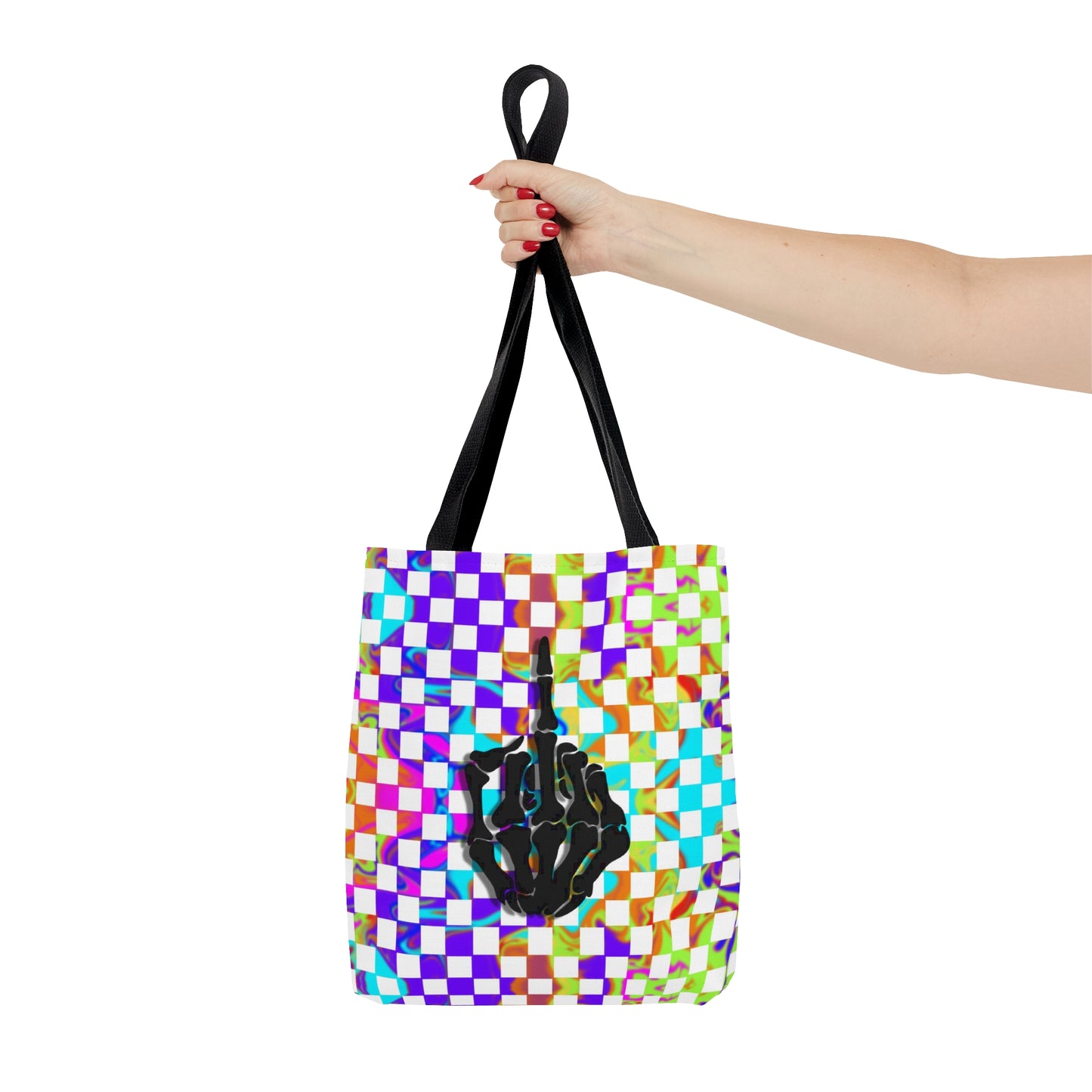 Rainbow Checkered Tote