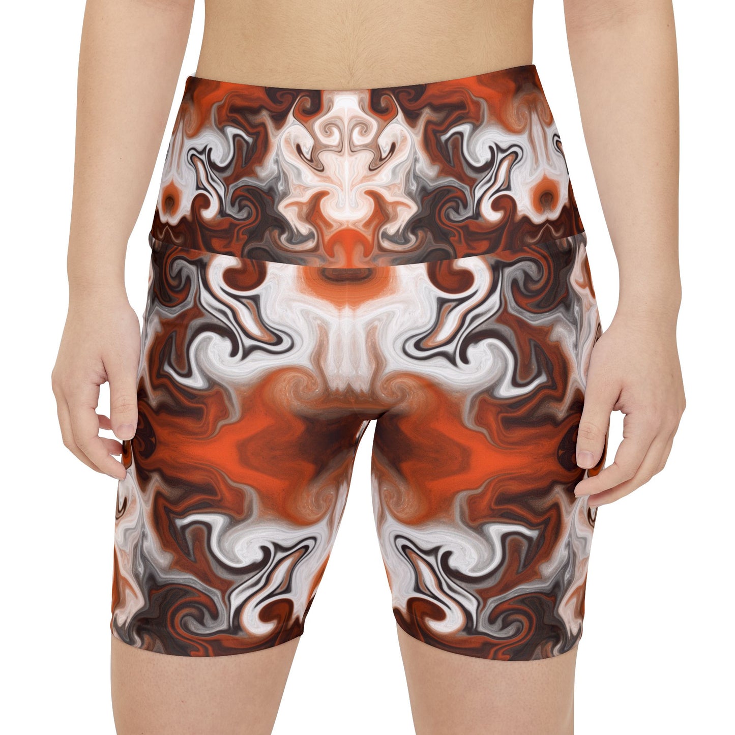 Autumn Swirl Workout Shorts