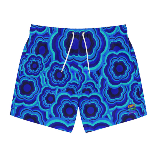 Blue Period Flower Power Swim Trunks