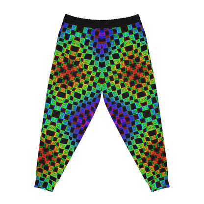 Trippy Rainbow Athletic Joggers