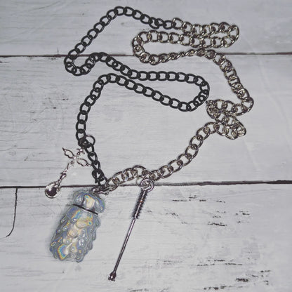 Rainbow Pearl Stash Pendant