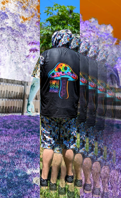 Rainbow Mushi Board Shorts