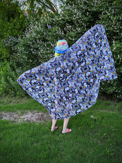 Rainbow Mushi Festie Scarf